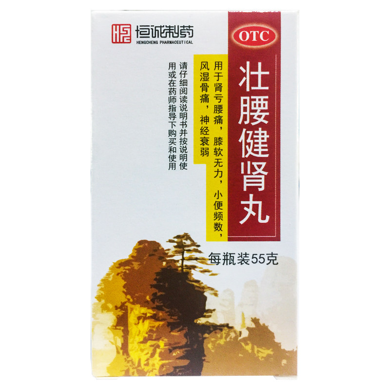 恒诚制药 壮腰健肾丸 55g 肾亏腰痛膝软无力小便频风湿骨痛正品