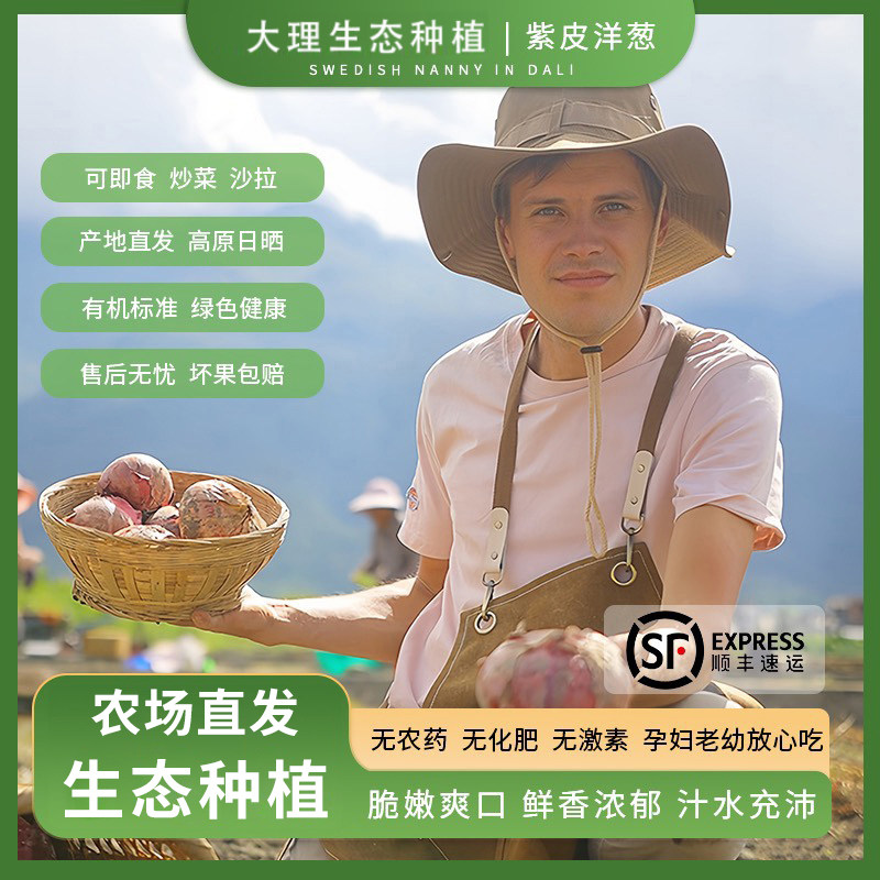 云南有机种植紫皮洋葱新鲜蔬菜沙拉轻食生吃凉拌圆葱头微辣脆顺丰,水产肉类/新鲜蔬果/熟食,洋葱/红葱头,淘宝优惠券,粉丝福利购,淘宝优惠卷