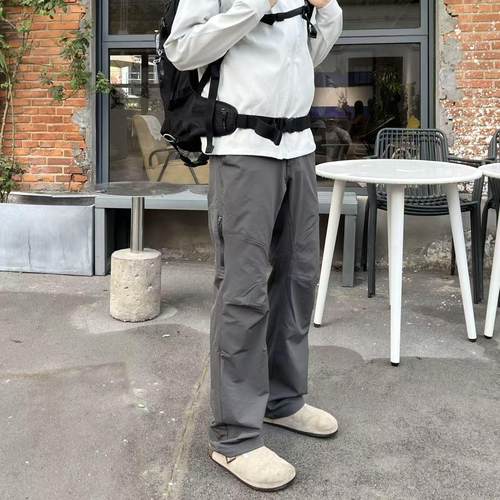 秋冬新款户外软壳加绒加厚休闲裤
