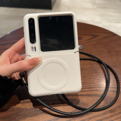 素皮斜挎挂绳puraX手机壳