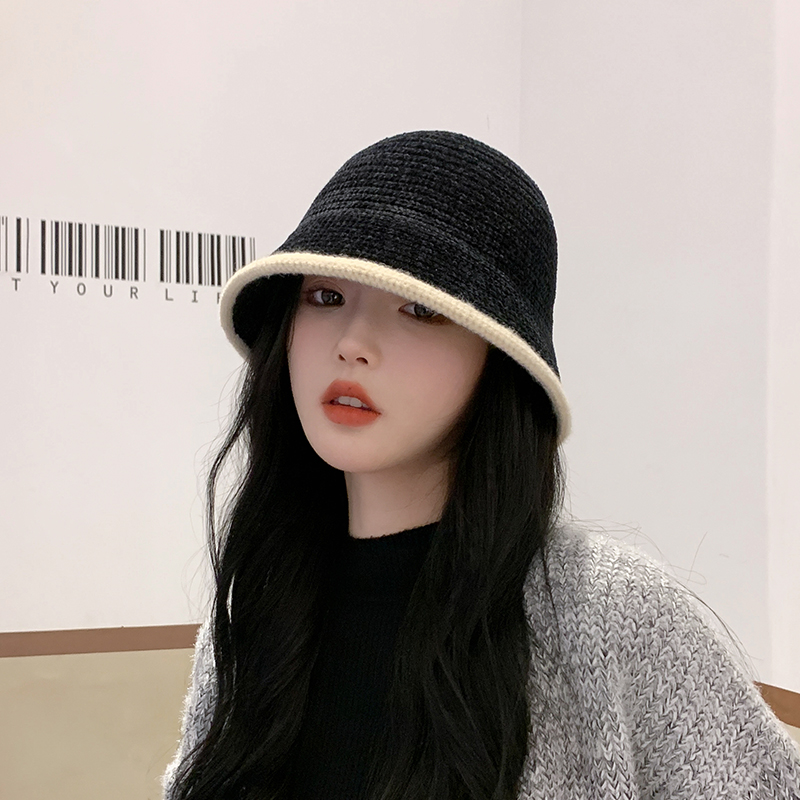 刘亦菲同款推荐秋冬针织渔夫帽