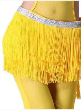 Solid color sexy tassel tied buttocks scarf 性感流苏系带臀巾