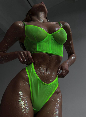 Fashion suspender tight underwear set 时尚吊带紧身内衣套装女