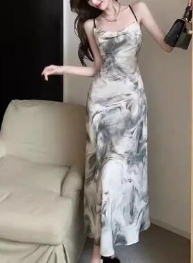 French style socialite camisole dress法式气质名媛吊带连衣裙