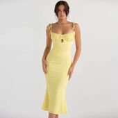 时尚 Fashionable 吊带包臀连衣裙女 hip dress suspender wrapped