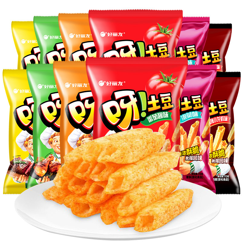 好丽友呀土豆薯条70g龙虾味