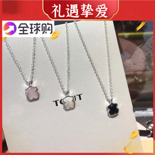 TOUS西班牙桃丝熊经典款925银小熊项链时尚气质轻奢锁骨链银饰品