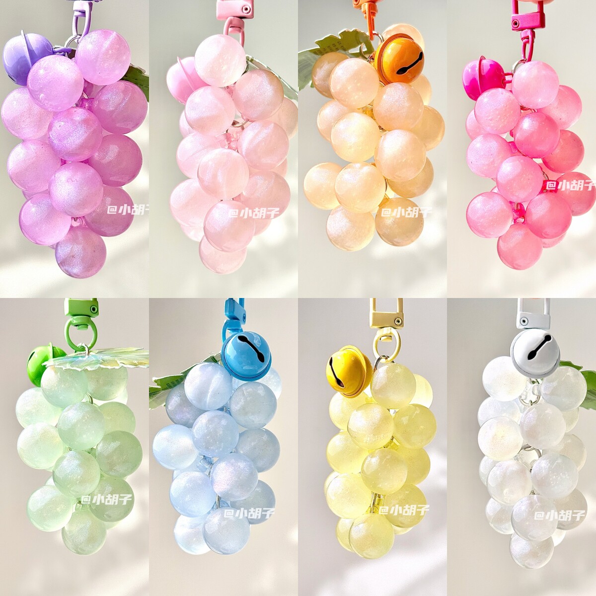 一串夜光葡萄挂件车钥匙书包钥匙包包挂件装饰钥匙扣挂件车内车载