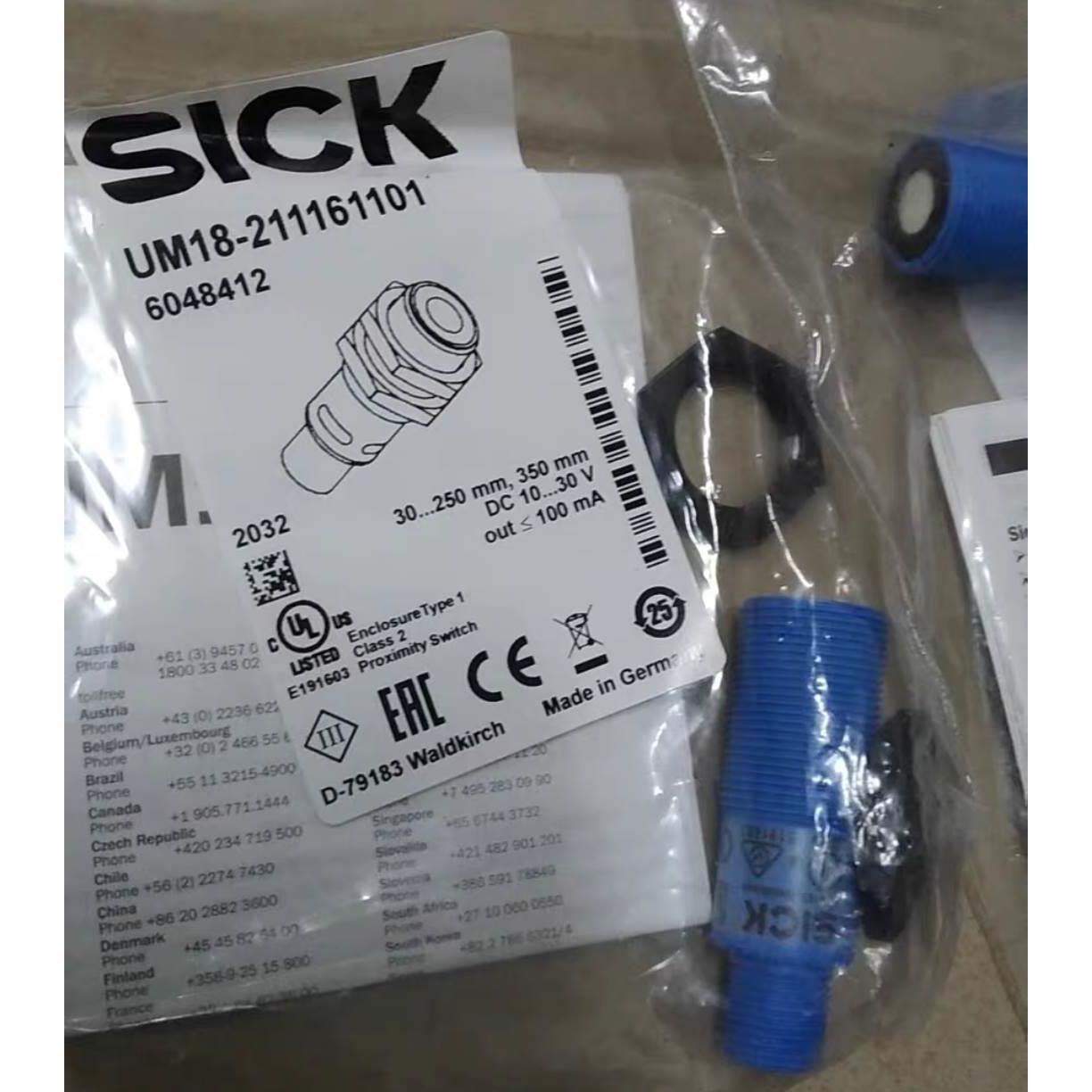 议价SICK超声波传感器UM18-211161101 6048412检测距离30-350MM议-封面