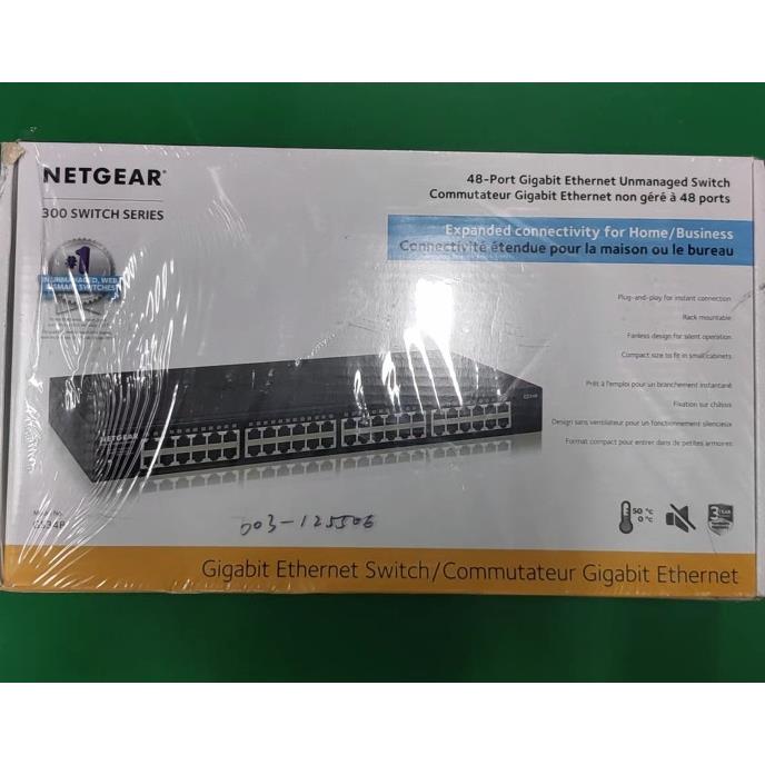 议价全新未拆封NETGEAR GS348 48口千兆交换机议价