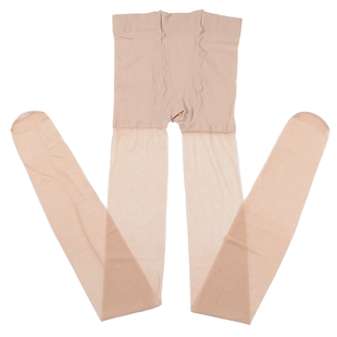 天姿夏款超薄防勾丝耐穿连裤袜女薄款空姐丝袜透明黑色隐形肉8201