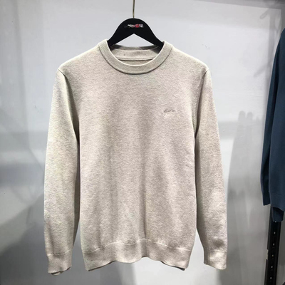 海！秋冬厚款男士卡其色加厚毛衣