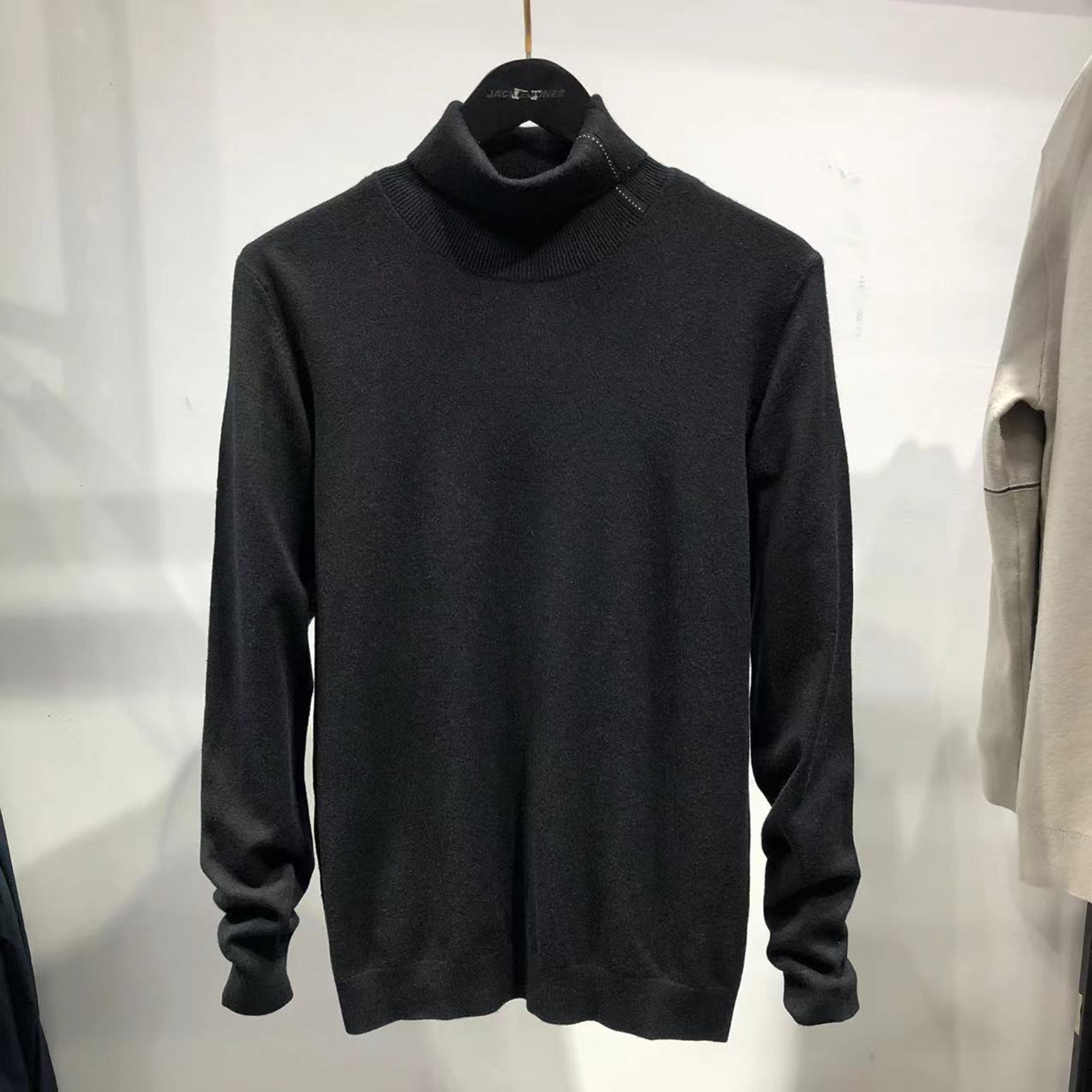 H家！秋冬羊毛中厚毛衣男针织衫