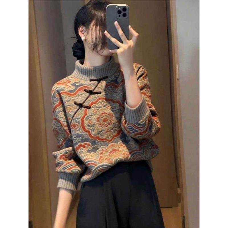 独特高端新中式国风毛衣女2026春季新款爆款慵懒宽松超火针织上衣,女装/女士精品,大码套装,淘宝优惠券,粉丝福利购,淘宝优惠卷