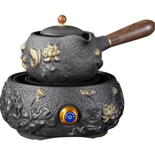 电陶炉煮茶器小型家用陶瓷煮茶壶办公室煮茶炉专用烧茶壶茶具套装