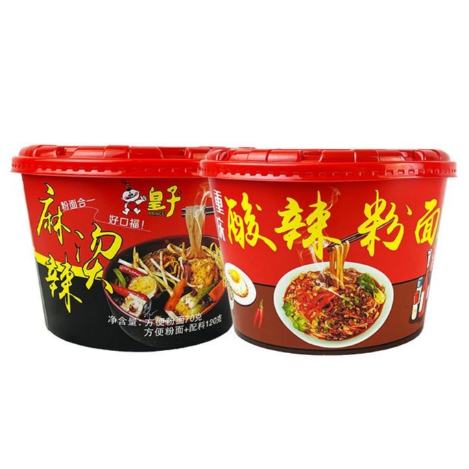 皇子重庆酸辣粉面麻辣烫碗装120g冲泡速食非油炸免煮粉面搭档宿舍