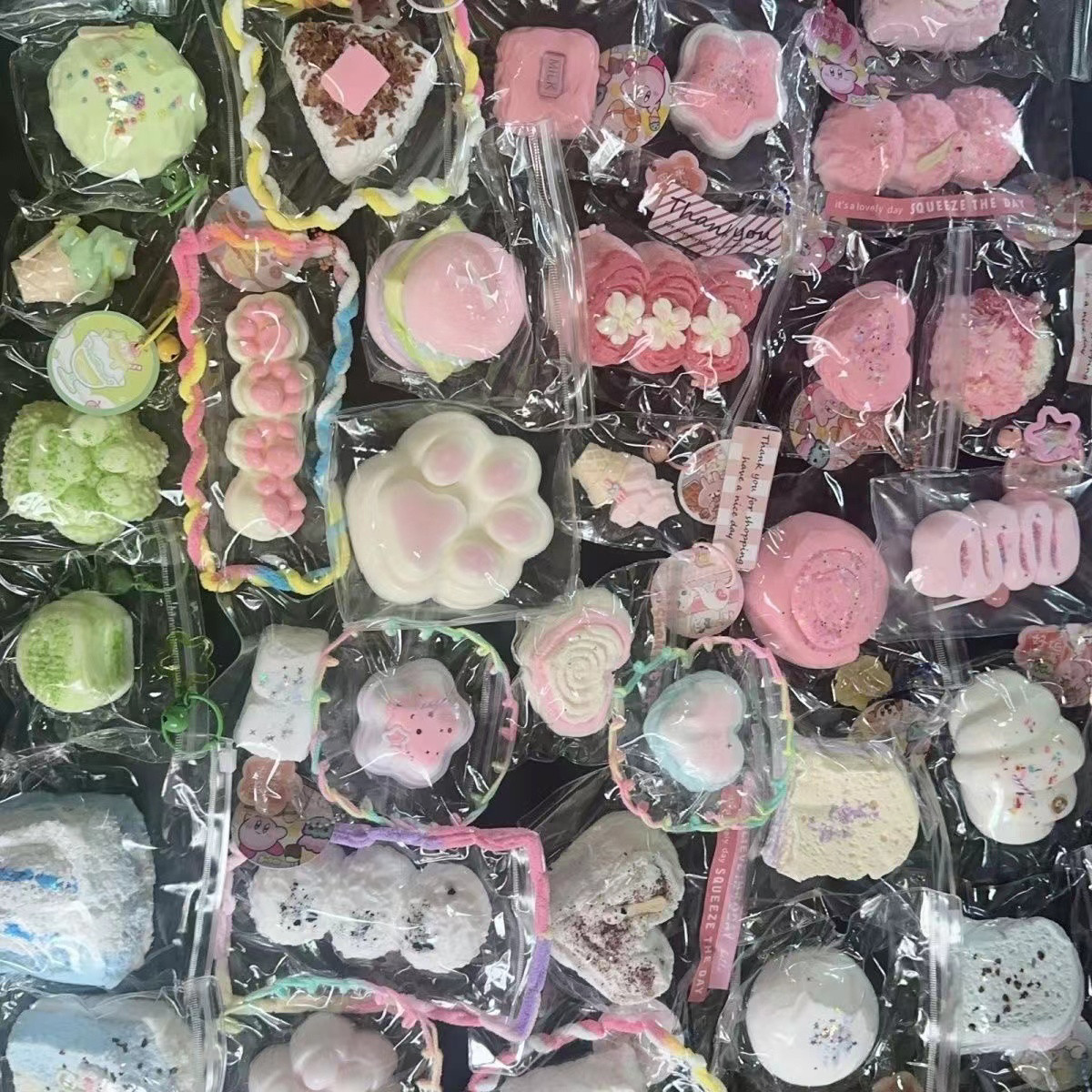 食品级硅胶捏捏随心配许愿每单都有精美大吐司配到688g手感好