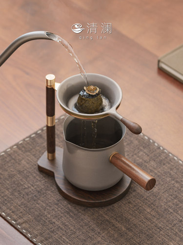 小青柑专用泡茶神器高档功夫茶具纯钛茶漏茶滤茶水分离分茶器