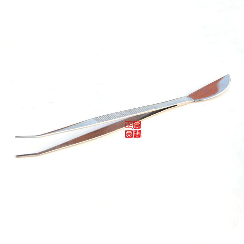 正圆龙牙盆景工具 不锈r钢镊子 两用镊子  菖蒲镊子 拔菖蒲黄叶