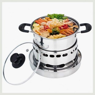 不锈钢酒精炉底座k小火锅煮茶器户外便携液体固体酒精炉家用单人