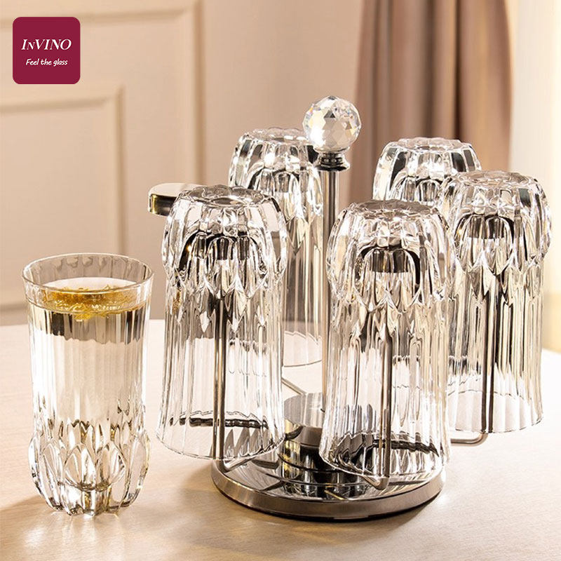 INVINO玻璃茶杯套装家用玻璃水杯待客个人专用茶杯轻奢高档,餐饮具,杯子套装/情侣对杯,淘宝优惠券,粉丝福利购,淘宝优惠卷