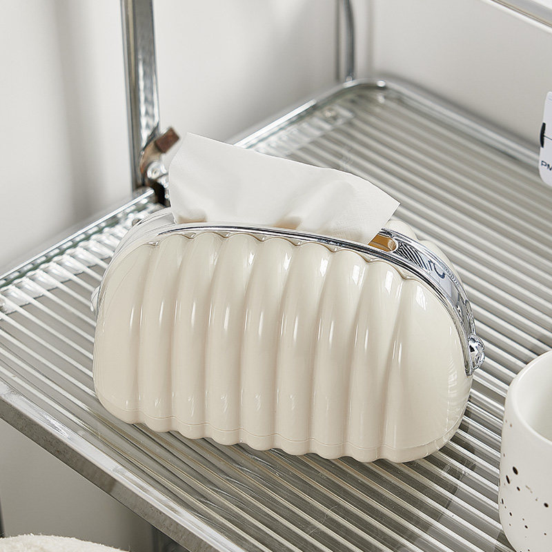 家用奶油风纸巾盒客厅卧室桌面奶油风高颜值小香风弹簧抽纸纸巾盒,收纳整理,纸巾盒,淘宝优惠券,粉丝福利购,淘宝优惠卷