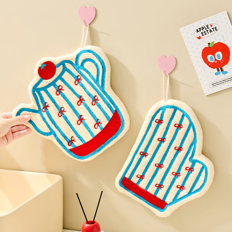 可爱挂式擦手巾超强吸水加厚厨房新款家用速干卡通高级感防臭毛巾,家庭/个人清洁工具,厨房擦手巾,淘宝优惠券,粉丝福利购,淘宝优惠卷