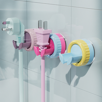 实用新选择：多彩吸盘插头挂钩！