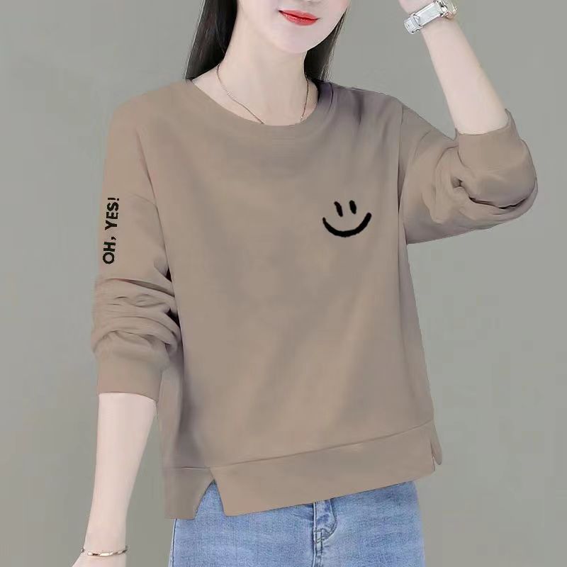 清仓捡漏亏本特价处理~100%纯棉女士长袖卫衣秋款上衣女韩版宽松