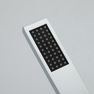 全铜方形麦克风手提式花洒手拿喷头洗浴淋浴花洒酒店家庭小莲蓬头