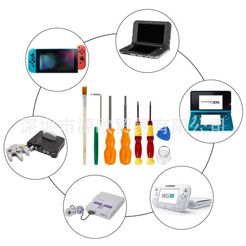 10件套 NS switch拆机工具 MGC手柄螺丝批 拆游戏机螺丝刀工具