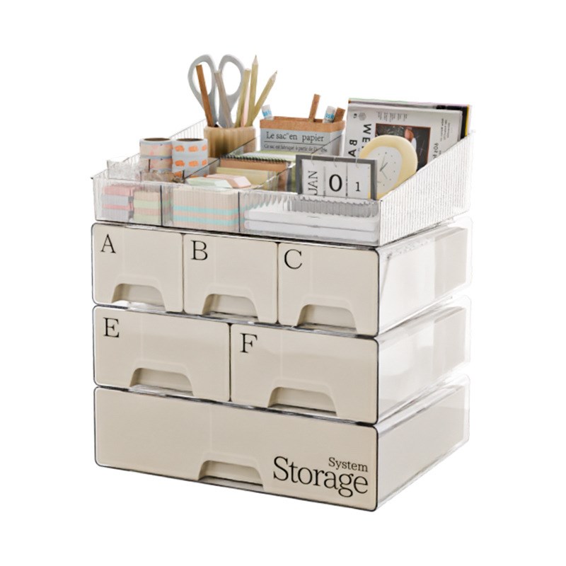 桌面收纳盒学生书桌抽屉盒子办公室首饰发饰置物架化妆品整理盒子