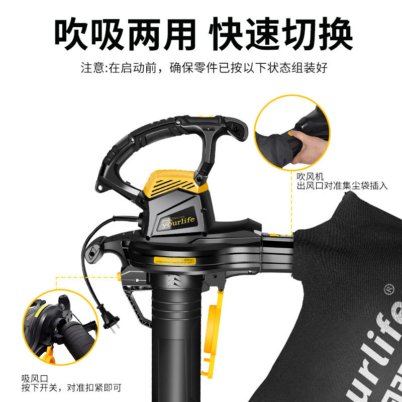 鼓风机大功率工业强力除尘树叶清灰吹风除尘吹灰吸风机粉碎机