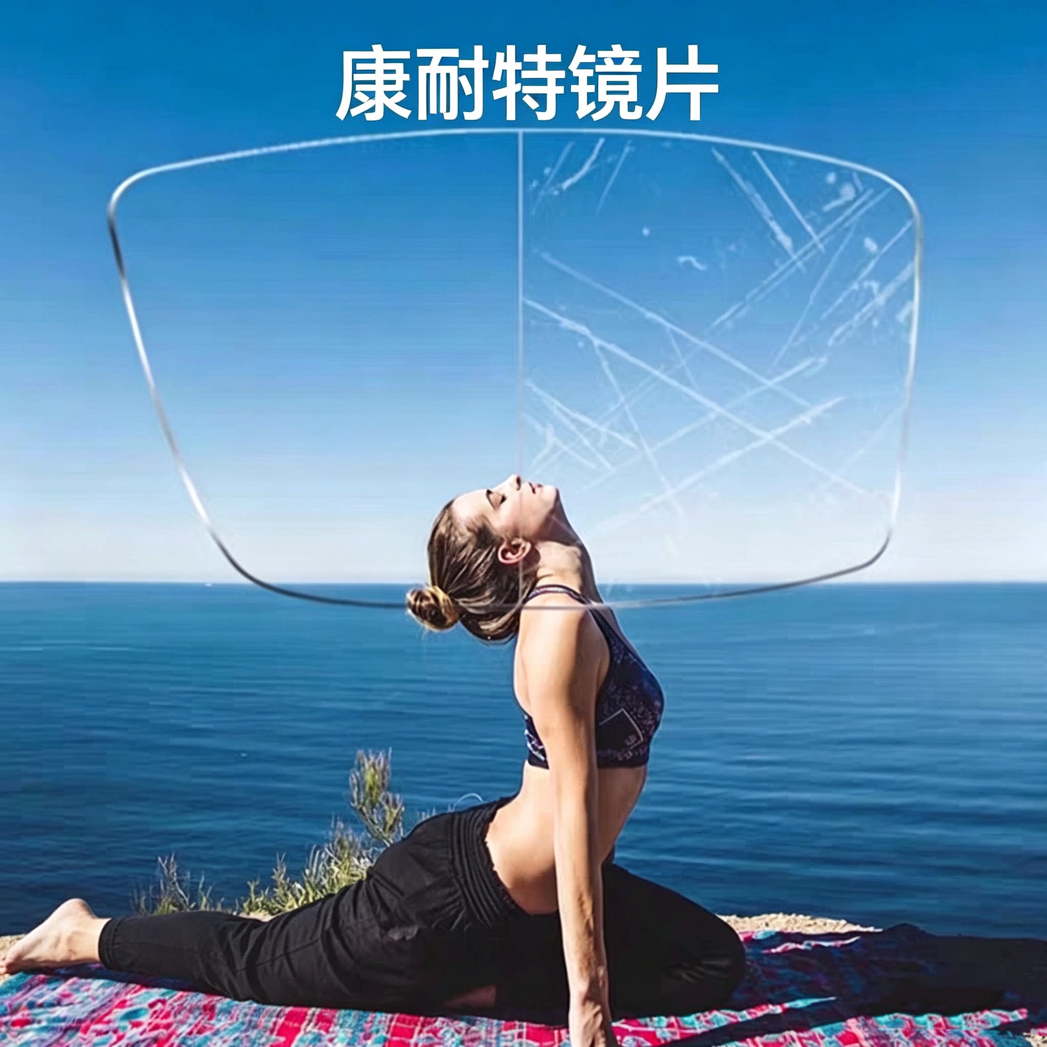康耐特非球面镜片配老花近视散光1.56防蓝光UV++薄1.60配镜2片