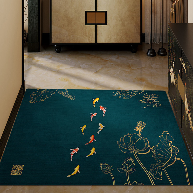 中国风高档地垫入户门门口垫子防滑吸水脚垫耐脏玄关客厅地毯定制,居家布艺,入户地垫,淘宝优惠券,粉丝福利购,淘宝优惠卷