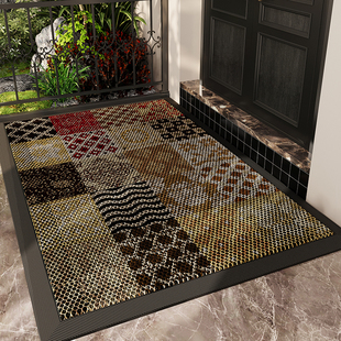 别墅大门口入户门垫室外进门耐脏免洗可擦丝圈脚踏垫防水防滑地毯