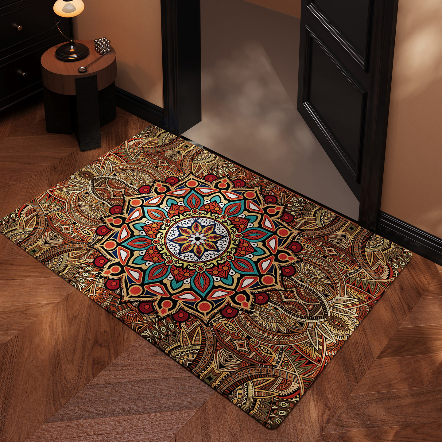 经典时尚入户地毯进门垫中古轻奢