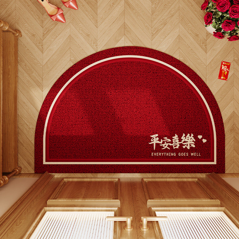 入户门地垫25新年新款圈绒蹭脚垫防滑耐脏半圆门垫进门地毯可裁剪,居家布艺,入户地垫,淘宝优惠券,粉丝福利购,淘宝优惠卷