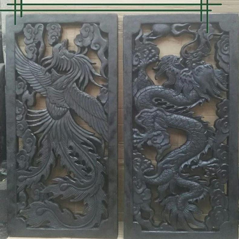 精品推荐中式仿古影壁墙装修砖雕200*600仿古青砖中式庭院砖雕