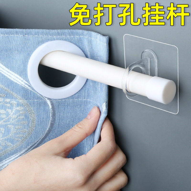 浴帘挂钩配件环浴帘钩加长大号扣环免打孔挂窗帘的钩子圆环挂杆勾图片
