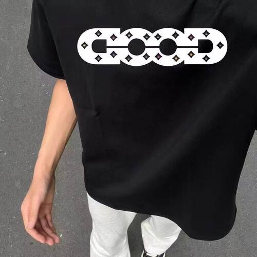 潮牌美式痞帅ins潮流印花T恤男女夏中大童季新款宽松百搭短袖T恤