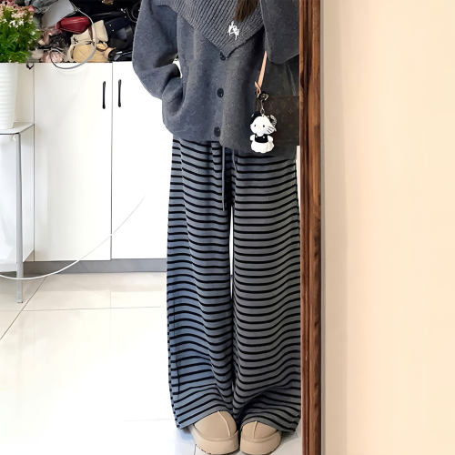 大码胖mm小个子宽松百搭直筒裤女