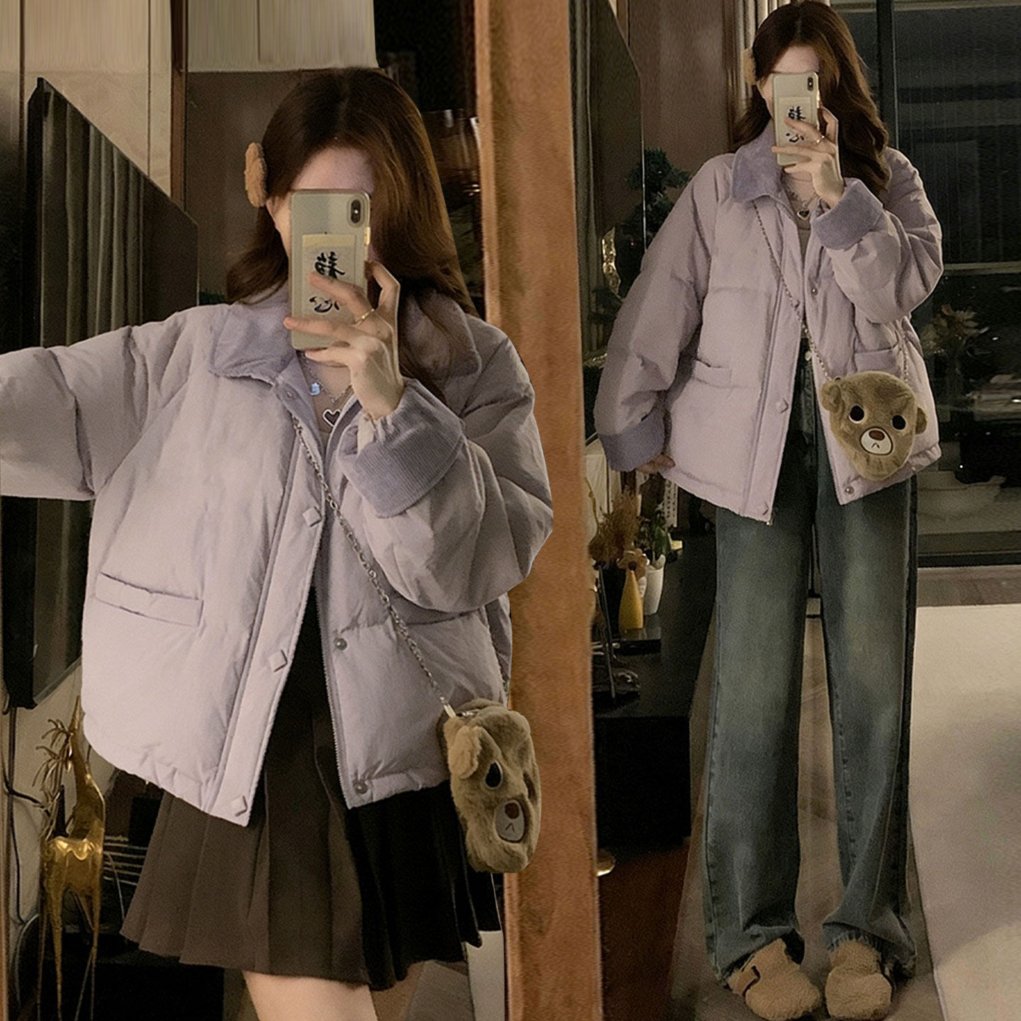 特大码女装学院风加厚保暖休闲棉服女胖mm小个子百搭宽松棉衣外套,女装/女士精品,大码棉服,淘宝优惠券,粉丝福利购,淘宝优惠卷