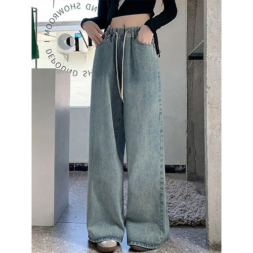 300斤特大码ins绑带宽松显瘦女裤