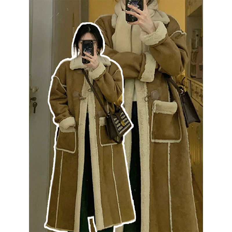 特大码韩版ins时尚气质加厚大衣