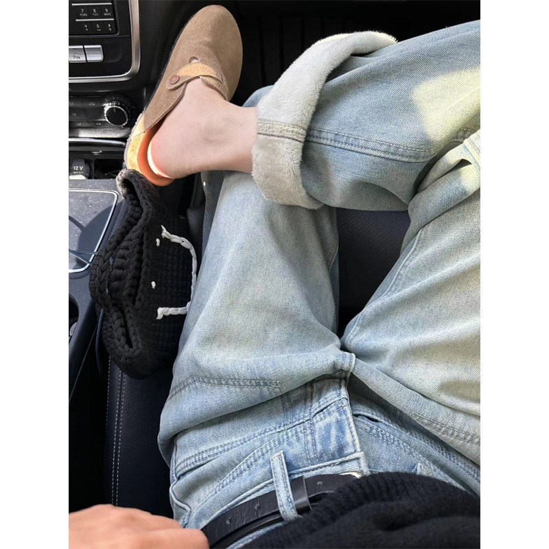 300斤大码女装复古窄版加绒牛仔裤女胖mm加厚保暖女裤宽松阔腿裤,女装/女士精品,大码裤装,淘宝优惠券,粉丝福利购,淘宝优惠卷