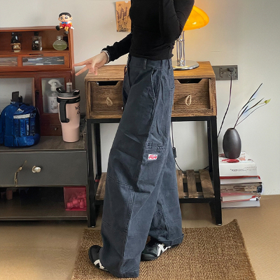 特大码女装休闲百搭宽松牛仔裤女