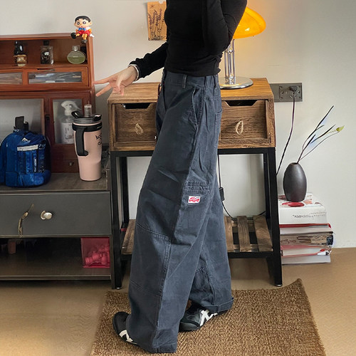 特大码女装休闲百搭宽松牛仔裤女