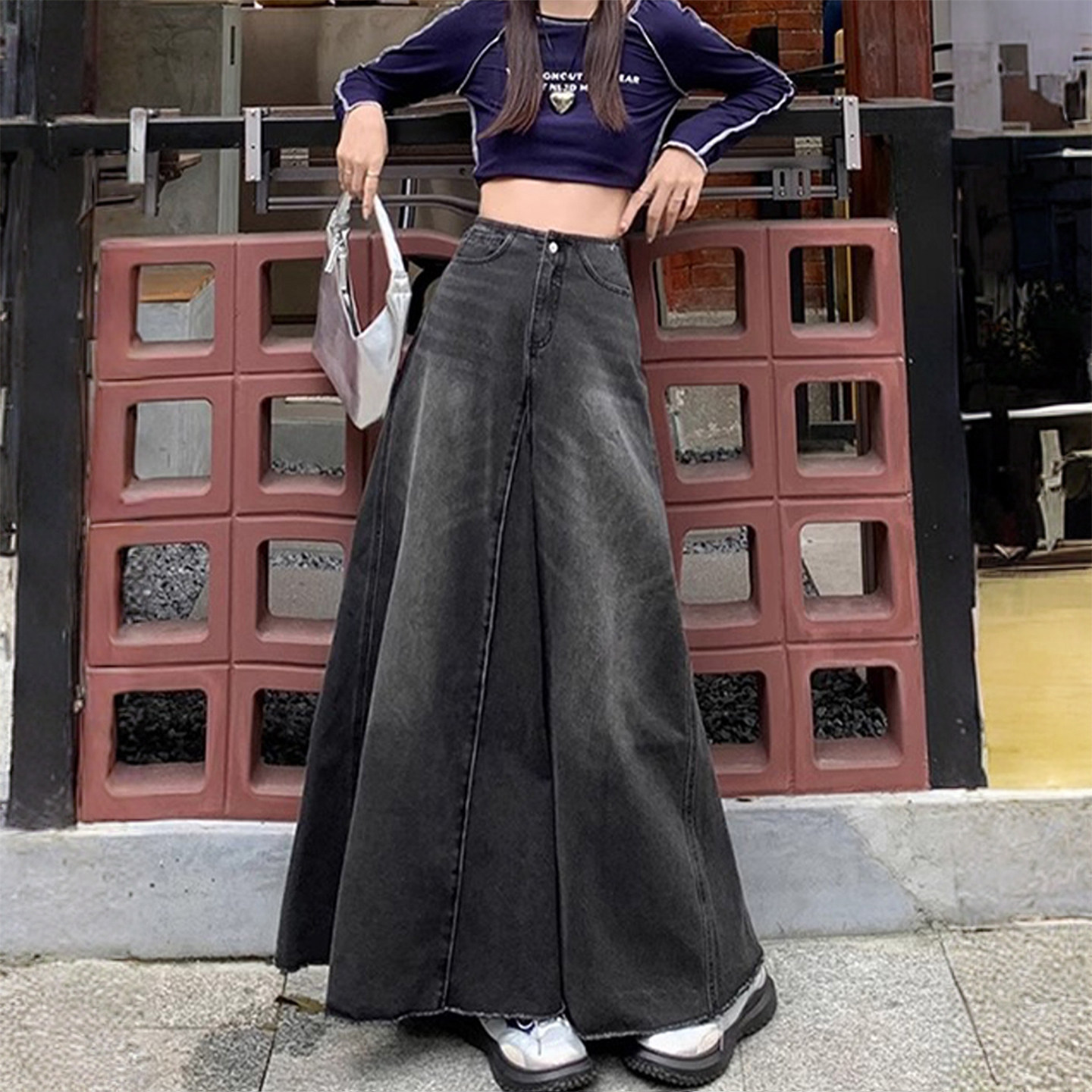 300斤特大码女装美式复古牛仔半身裙女胖mm设计感中长款a字大摆裙,女装/女士精品,大码半身裙,淘宝优惠券,粉丝福利购,淘宝优惠卷