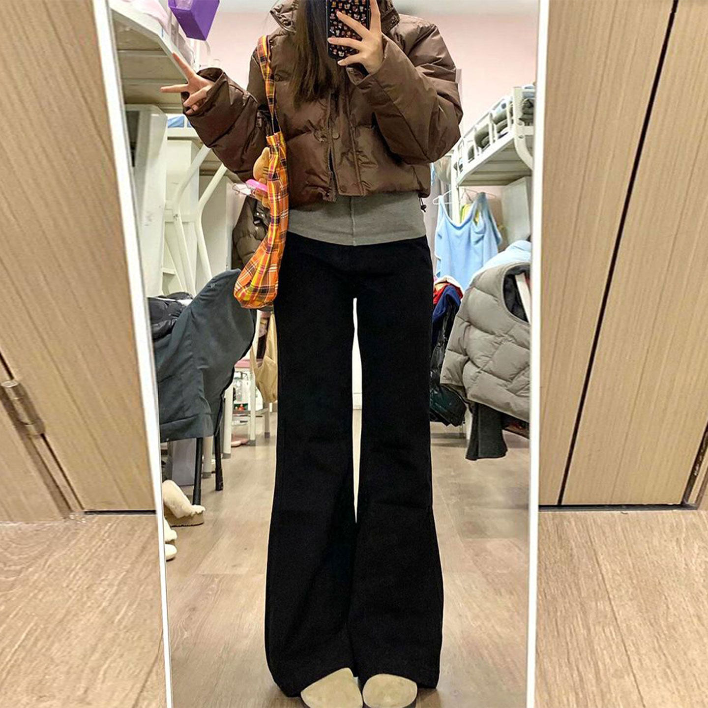 特大码女装胖mm黑色高级感牛仔裤女春季梨型身材显瘦弹力微喇裤子,女装/女士精品,大码裤装,淘宝优惠券,粉丝福利购,淘宝优惠卷